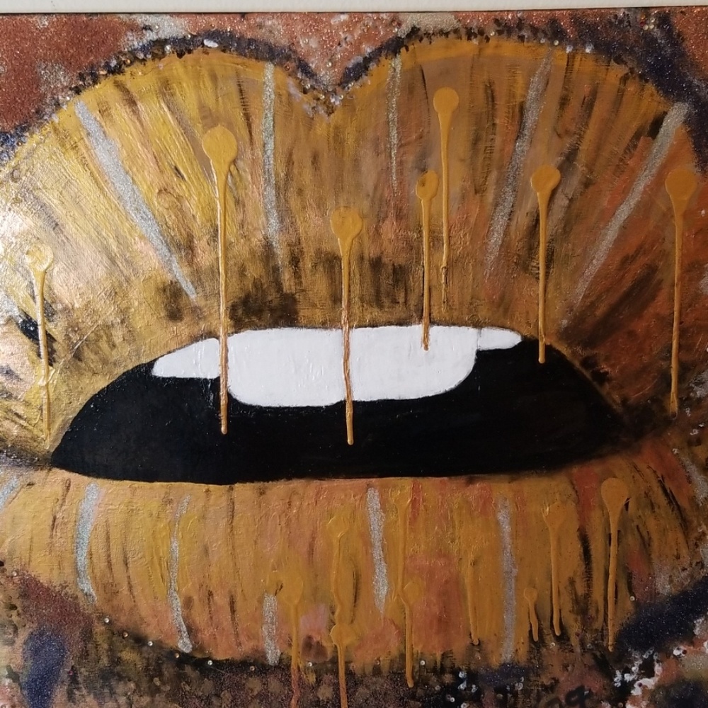 SOLD! Speak Out! Handpainted Lips! 💋 - Picture 4 of 7